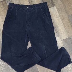 Vintage Navy Blue Size 34x30 Dockers 90's Corduroy Pants Slacks